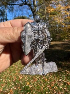 SERIES 2: Limited Edition Moissanite "Silver Knight" Pendant Harlembling X Romeo Brown 37 SERIES 2: Limited Edition Moissanite "Silver Knight" Pendant Harlembling X Romeo Brown -Harlem Bling Shop italiano silver inc series 2 limited edition moissanite silver knight pendant harlembling x romeo brown 28314.1699155744