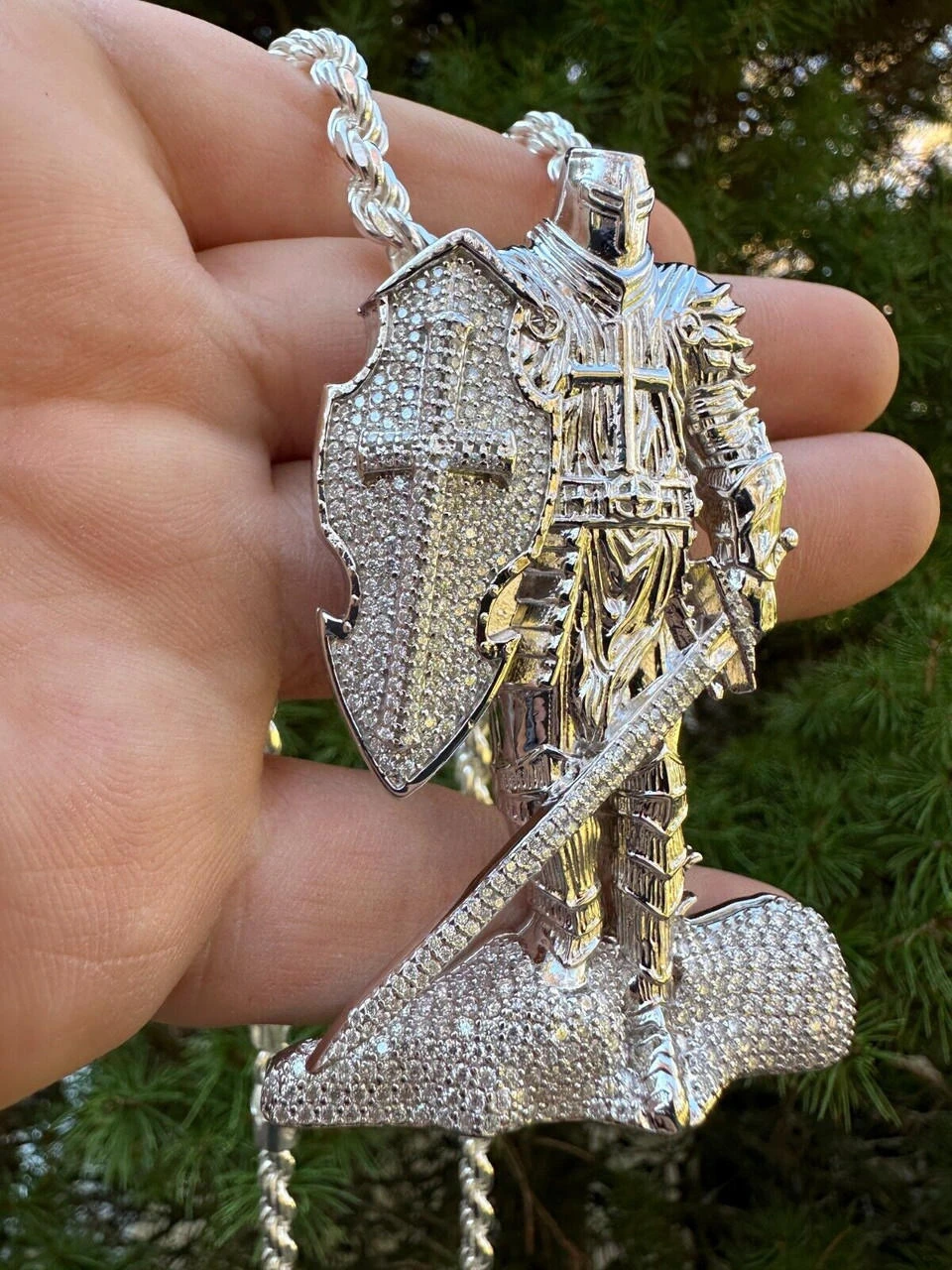 SERIES 2: Limited Edition Moissanite "Silver Knight" Pendant Harlembling X Romeo Brown 22 SERIES 2: Limited Edition Moissanite "Silver Knight" Pendant Harlembling X Romeo Brown - Image 20