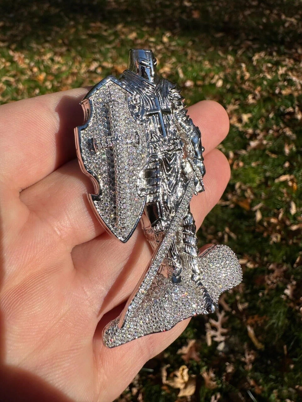 SERIES 2: Limited Edition Moissanite "Silver Knight" Pendant Harlembling X Romeo Brown 17 SERIES 2: Limited Edition Moissanite "Silver Knight" Pendant Harlembling X Romeo Brown - Image 15