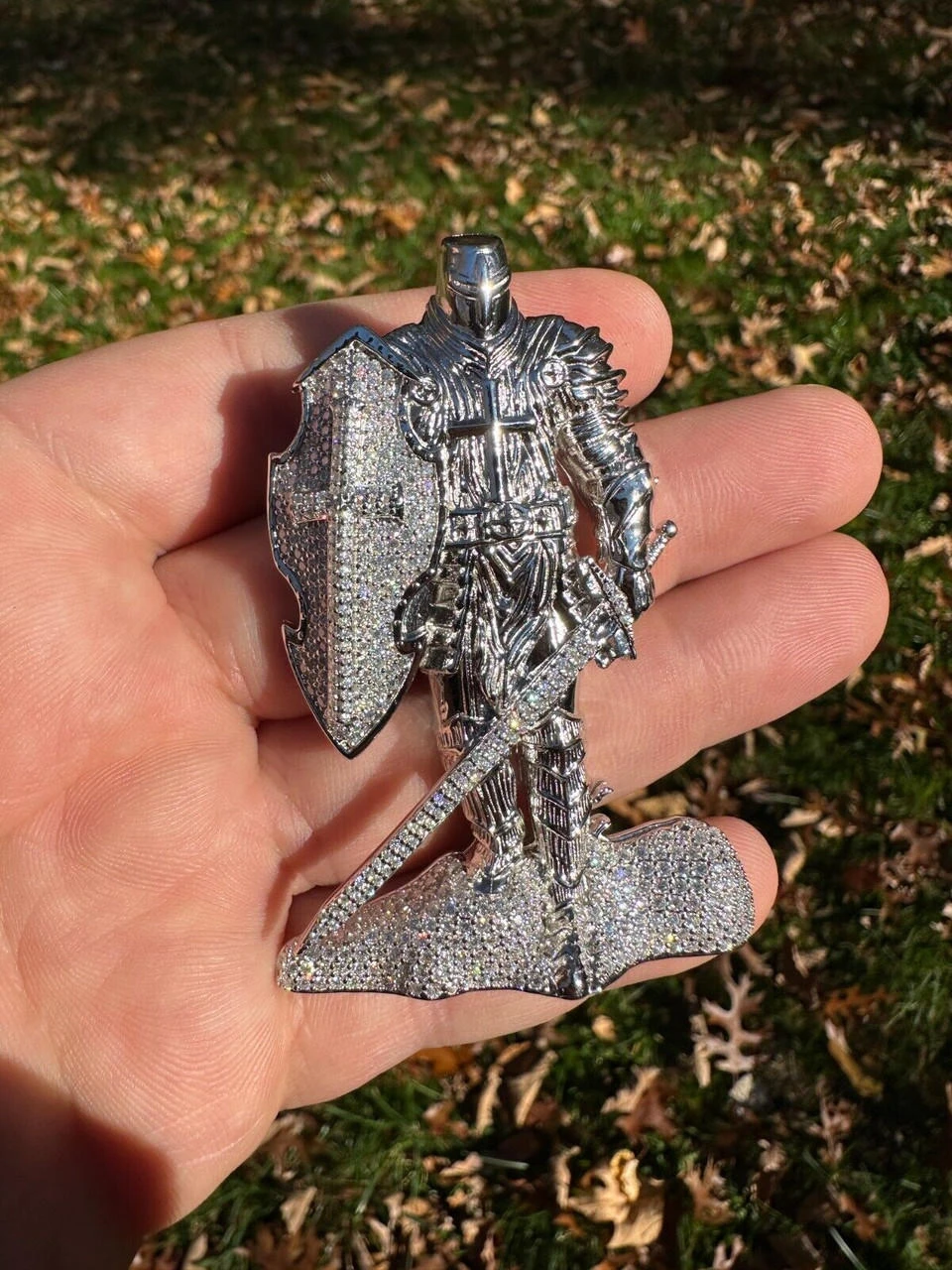 SERIES 2: Limited Edition Moissanite "Silver Knight" Pendant Harlembling X Romeo Brown 16 SERIES 2: Limited Edition Moissanite "Silver Knight" Pendant Harlembling X Romeo Brown - Image 14