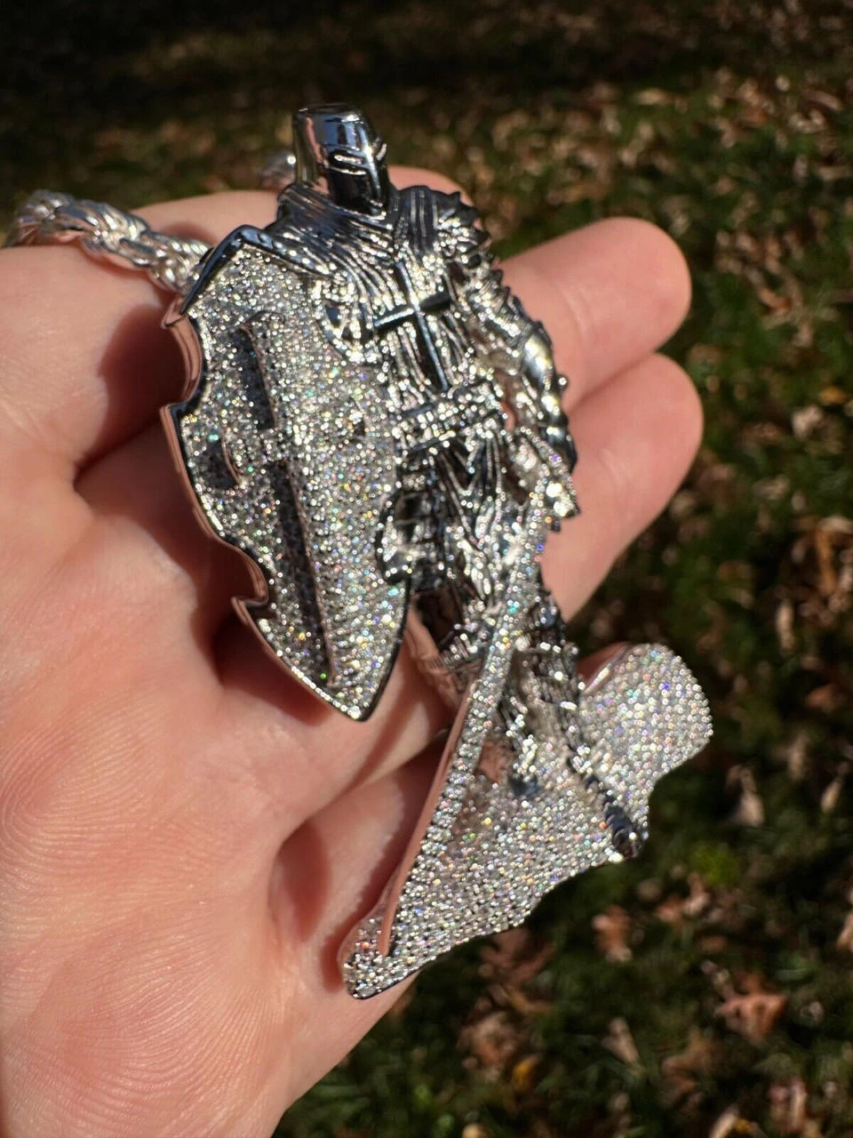 SERIES 2: Limited Edition Moissanite "Silver Knight" Pendant Harlembling X Romeo Brown 21 SERIES 2: Limited Edition Moissanite "Silver Knight" Pendant Harlembling X Romeo Brown - Image 19