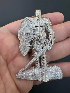 SERIES 2: Limited Edition Moissanite "Silver Knight" Pendant Harlembling X Romeo Brown 27 SERIES 2: Limited Edition Moissanite "Silver Knight" Pendant Harlembling X Romeo Brown -Harlem Bling Shop italiano silver inc series 2 limited edition moissanite silver knight pendant harlembling x romeo brown 96498.1699155737