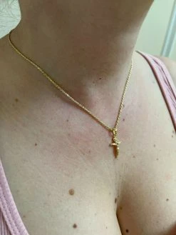 Small 0.75" 925 Sterling Silver Plain Gold Cross Jesus Crucifix Pendant Necklace 23 Small 0.75" 925 Sterling Silver Plain Gold Cross Jesus Crucifix Pendant Necklace -Harlem Bling Shop italiano silver inc small 0.75 925 sterling silver plain gold cross jesus crucifix pendant necklace 49883.1664400103