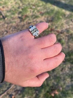 Solid 925 Sterling Silver Dollar Sign $ Diamond Bling Money Ring Iced Hip Hop -Harlem Bling Shop italiano silver inc solid 925 sterling silver dollar sign dollar diamond bling money ring iced hip hop 08043.1664383191