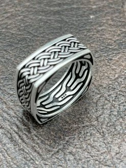 Solid 925 Sterling Silver Men Plain Ring Wedding Square Shape Band 9mm Sz 7-13 -Harlem Bling Shop italiano silver inc solid 925 sterling silver men plain ring wedding square shape band 9mm sz 7 13 23184.1664380138