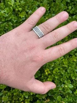 Solid 925 Sterling Silver Men Plain Ring Wedding Square Shape Band 9mm Sz 7-13 -Harlem Bling Shop italiano silver inc solid 925 sterling silver men plain ring wedding square shape band 9mm sz 7 13 85070.1665670697