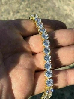 Tennis Chain Real Single Row ICED Necklace MOISSANITE PASSES DIAMOND TEST 3-7mm -Harlem Bling Shop italiano silver inc tennis chain real single row iced necklace moissanite passes diamond test 3 7mm 43524.1664398798