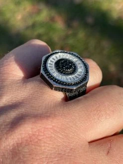 Large Solid Real 925 Sterling Silver Black Diamond Baguette Pinky Ring Hip Hop 21 Large Solid Real 925 Sterling Silver Black Diamond Baguette Pinky Ring Hip Hop -Harlem Bling Shop large solid real 925 sterling silver black diamond baguette pinky ring hip hop 75710.1664392599