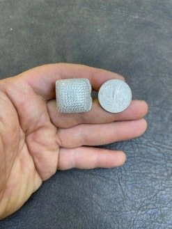 Men's 14k Gold Vermeil Real 925 Silver Hip Hop Ring Big Iced Diamond Huge Pinky -Harlem Bling Shop mens 14k gold vermeil real 925 silver hip hop ring big iced diamond huge pinky 01951.1664392304