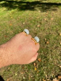 Men's 14k Gold Vermeil Real 925 Silver Hip Hop Ring Big Iced Diamond Huge Pinky -Harlem Bling Shop mens 14k gold vermeil real 925 silver hip hop ring big iced diamond huge pinky 37327.1664395187