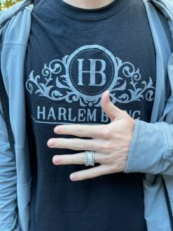 Mens Miami Cuban RING Real Solid 925 Silver Iced Baguette Diamond Hip Hop Band -Harlem Bling Shop mens miami cuban ring real solid 925 silver iced baguette diamond hip hop band 28686.1664355103