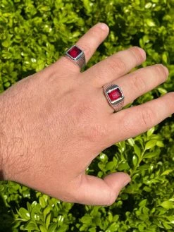 Mens Plain Real 925 Sterling Silver Ruby Red Stone Ring Size 7 8 9 10 11 12 13 27 Mens Plain Real 925 Sterling Silver Ruby Red Stone Ring Size 7 8 9 10 11 12 13 -Harlem Bling Shop mens plain real 925 sterling silver ruby red stone ring size 7 8 9 10 11 12 13 25663.1664384108