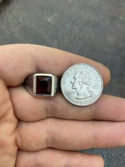Mens Plain Real 925 Sterling Silver Ruby Red Stone Ring Size 7 8 9 10 11 12 13 34 Mens Plain Real 925 Sterling Silver Ruby Red Stone Ring Size 7 8 9 10 11 12 13 -Harlem Bling Shop mens plain real 925 sterling silver ruby red stone ring size 7 8 9 10 11 12 13 53164.1664384513