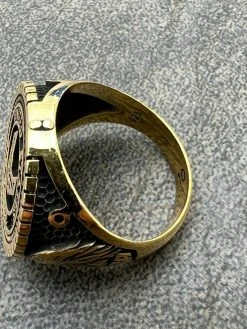 Mens Real 14k Gold Vermeil Over 925 Silver US Air Force Military Army Ring 7-13 -Harlem Bling Shop mens real 14k gold vermeil over 925 silver us air force military army ring 7 13 16841.1664356550