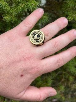 Mens Real 14k Gold Vermeil Over 925 Silver US Air Force Military Army Ring 7-13 -Harlem Bling Shop mens real 14k gold vermeil over 925 silver us air force military army ring 7 13 42315.1664362676