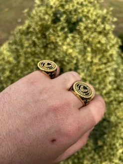 Mens Real 14k Gold Vermeil Over 925 Silver US Air Force Military Army Ring 7-13 -Harlem Bling Shop mens real 14k gold vermeil over 925 silver us air force military army ring 7 13 87590.1664358346