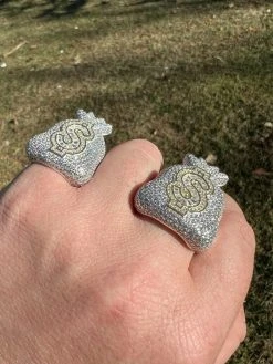 Men's Real 925 Silver Money Dollar Sign Baguette Diamond Pinky RING Hip Hop Iced 18 Men's Real 925 Silver Money Dollar Sign Baguette Diamond Pinky RING Hip Hop Iced -Harlem Bling Shop mens real 925 silver money dollar sign baguette diamond pinky ring hip hop iced 58851.1664356674