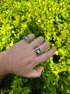 Mens Real 925 Sterling Silver Natural Black Onyx Howling Wolf Signet Dog Ring 23 Mens Real 925 Sterling Silver Natural Black Onyx Howling Wolf Signet Dog Ring -Harlem Bling Shop mens real 925 sterling silver natural black onyx howling wolf signet dog ring 59270.1682627602