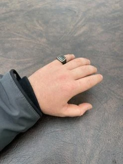 Mens Real Solid 925 Sterling Silver 14k Gold Oxidized Ring Black Diamond Iced 21 Mens Real Solid 925 Sterling Silver 14k Gold Oxidized Ring Black Diamond Iced -Harlem Bling Shop mens real solid 925 sterling silver 14k gold oxidized ring black diamond iced 52296.1664395175