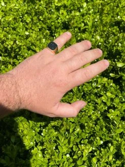 Mens Real Solid 925 Sterling Silver & 14k Gold Ring Iced Black Diamond Size 7-13 25 Mens Real Solid 925 Sterling Silver & 14k Gold Ring Iced Black Diamond Size 7-13 -Harlem Bling Shop mens real solid 925 sterling silver and 14k gold ring iced black diamond size 7 13 26631.1664394881