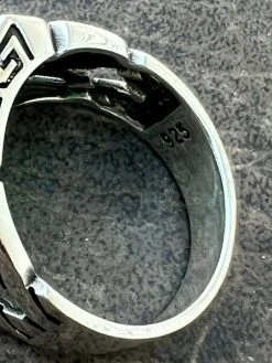 Mens Real Solid 925 Sterling Silver Green Emerald Gem Stone Ring Pinky Signet 22 Mens Real Solid 925 Sterling Silver Green Emerald Gem Stone Ring Pinky Signet -Harlem Bling Shop mens real solid 925 sterling silver green emerald gem stone ring pinky signet 90254.1664355865