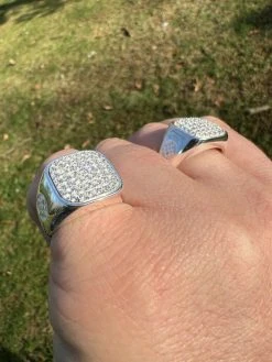 Mens Real Solid 925 Sterling Silver Iced Diamond Ring Hip Hop Sz 7 8 9 10 11 12 -Harlem Bling Shop mens real solid 925 sterling silver iced diamond ring hip hop sz 7 8 9 10 11 12 35819.1664360045