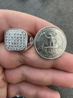 Mens Real Solid 925 Sterling Silver Iced Diamond Ring Hip Hop Sz 7 8 9 10 11 12 -Harlem Bling Shop mens real solid 925 sterling silver iced diamond ring hip hop sz 7 8 9 10 11 12 52003.1664355106