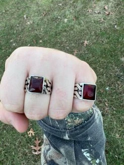 Mens Real Solid 925 Sterling Silver Red Ruby Gem Stone Ring Sz 7-13 Pinky Signet 19 Mens Real Solid 925 Sterling Silver Red Ruby Gem Stone Ring Sz 7-13 Pinky Signet -Harlem Bling Shop mens real solid 925 sterling silver red ruby gem stone ring sz 7 13 pinky signet 37889.1664356689