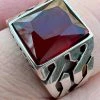 Mens Real Solid 925 Sterling Silver Red Ruby Gem Stone Ring Sz 7-13 Pinky Signet 1 Mens Real Solid 925 Sterling Silver Red Ruby Gem Stone Ring Sz 7-13 Pinky Signet -Harlem Bling Shop mens real solid 925 sterling silver red ruby gem stone ring sz 7 13 pinky signet 53837.1664361085