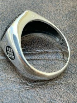 Mens Real Solid 925 Sterling Silver Ring Iced Black Diamond Size 7 8 9 10 11 12 -Harlem Bling Shop mens real solid 925 sterling silver ring iced black diamond size 7 8 9 10 11 12 00979.1664389651