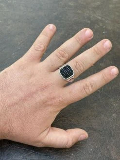 Mens Real Solid 925 Sterling Silver Ring Iced Black Diamond Size 7 8 9 10 11 12 -Harlem Bling Shop mens real solid 925 sterling silver ring iced black diamond size 7 8 9 10 11 12 48888.1664383596