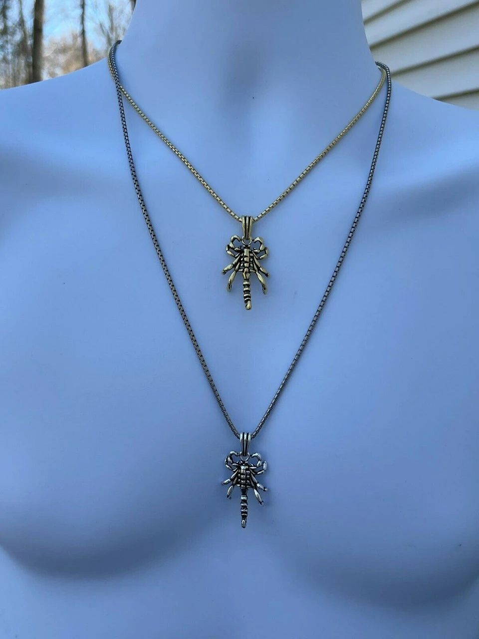 Mens Real Solid 925 Sterling Silver Scorpion Pendant Gold Necklace Scorpio Charm 9 Mens Real Solid 925 Sterling Silver Scorpion Pendant Gold Necklace Scorpio Charm - Image 7