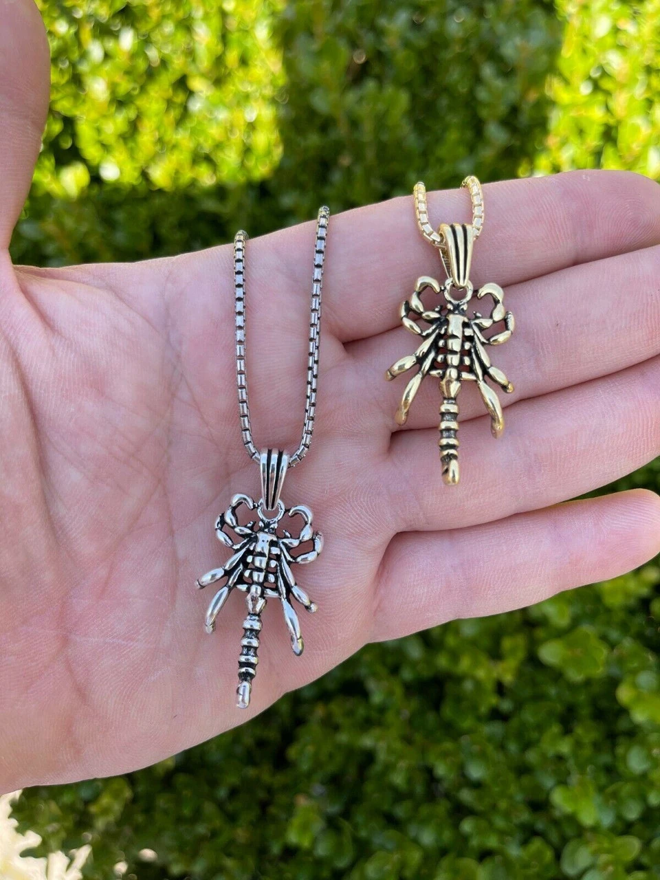 Mens Real Solid 925 Sterling Silver Scorpion Pendant Gold Necklace Scorpio Charm 12 Mens Real Solid 925 Sterling Silver Scorpion Pendant Gold Necklace Scorpio Charm - Image 10