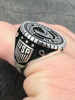 Mens Real Solid 925 Sterling Silver US Air Force Military Army Ring Size 7-13 -Harlem Bling Shop mens real solid 925 sterling silver us air force military army ring size 7 13 89165.1664362314