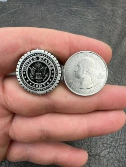 Mens Real Solid 925 Sterling Silver US Army Military Ring United States Sz 7-13 -Harlem Bling Shop mens real solid 925 sterling silver us army military ring united states sz 7 13 30755.1664359447