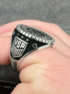 Mens Real Solid 925 Sterling Silver US Army Military Ring United States Sz 7-13 -Harlem Bling Shop mens real solid 925 sterling silver us army military ring united states sz 7 13 91583.1664356701