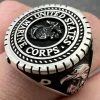 Mens Real Solid 925 Sterling Silver US Marine Corps Sempre Fi Ring Size 7-13 -Harlem Bling Shop mens real solid 925 sterling silver us marine corps sempre fi ring size 7 13 63997.1664361274