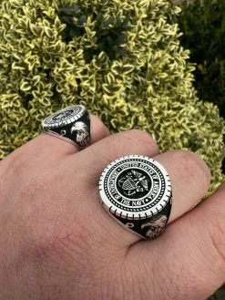 Mens Real Solid 925 Sterling Silver US Navy Military Sailor Army Ring Size 7-13 -Harlem Bling Shop mens real solid 925 sterling silver us navy military sailor army ring size 7 13 18377.1664355554