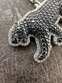 MOISSANITE 925 Silver/Gold Plated Iced Black Panther Jaguar Pendant Necklace 39 MOISSANITE 925 Silver/Gold Plated Iced Black Panther Jaguar Pendant Necklace -Harlem Bling Shop moissanite 925 silvergold plated iced black panther jaguar pendant necklace 06090.1677350044