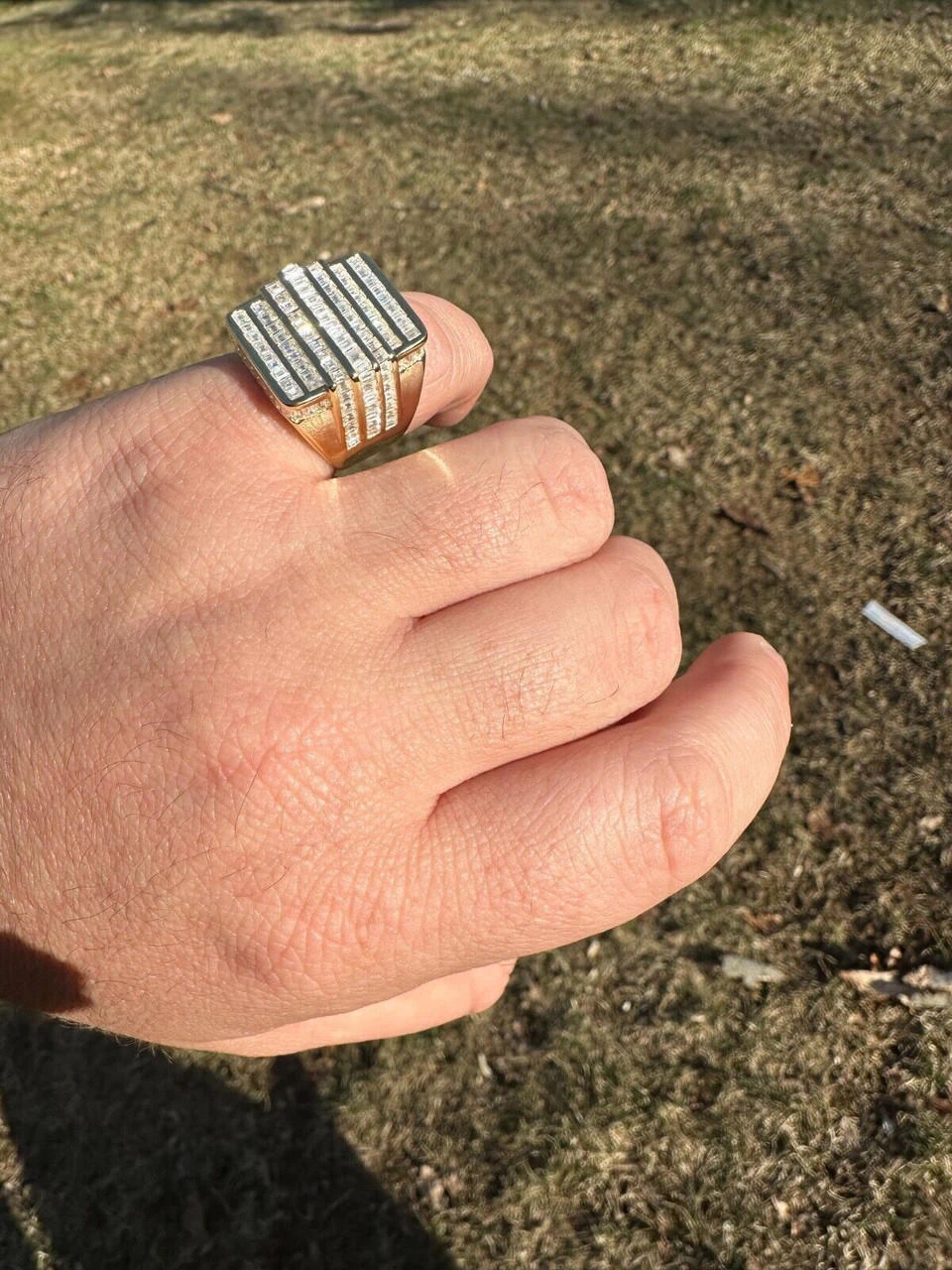 MOISSANITE Baguette Ring 14k Gold Over 925 Silver Iced Hip Hop Pass Diamond Test 21 MOISSANITE Baguette Ring 14k Gold Over 925 Silver Iced Hip Hop Pass Diamond Test - Image 19