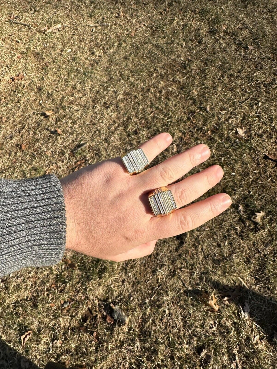 MOISSANITE Baguette Ring 14k Gold Over 925 Silver Iced Hip Hop Pass Diamond Test 17 MOISSANITE Baguette Ring 14k Gold Over 925 Silver Iced Hip Hop Pass Diamond Test - Image 15