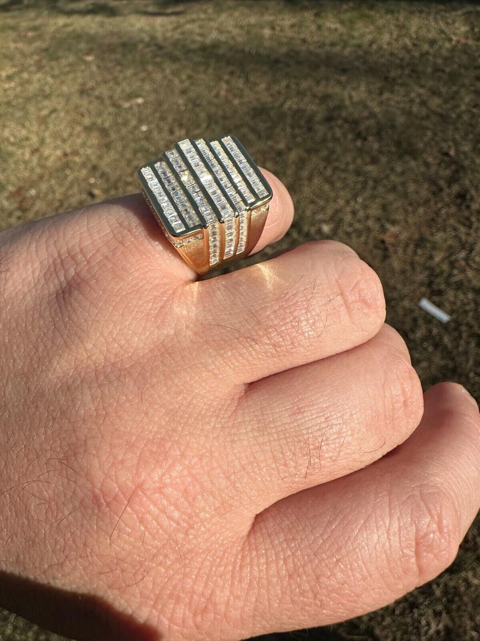 MOISSANITE Baguette Ring 14k Gold Over 925 Silver Iced Hip Hop Pass Diamond Test 22 MOISSANITE Baguette Ring 14k Gold Over 925 Silver Iced Hip Hop Pass Diamond Test - Image 20