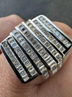 MOISSANITE Baguette Ring REAL 925 Silver Iced Hip Hop Pinky Pass Diamond Tester 25 MOISSANITE Baguette Ring REAL 925 Silver Iced Hip Hop Pinky Pass Diamond Tester -Harlem Bling Shop moissanite baguette ring real 925 silver iced hip hop pinky pass diamond tester 01041.1676571822