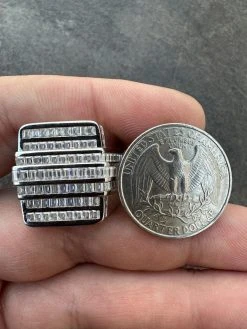 MOISSANITE Baguette Ring REAL 925 Silver Iced Hip Hop Pinky Pass Diamond Tester 39 MOISSANITE Baguette Ring REAL 925 Silver Iced Hip Hop Pinky Pass Diamond Tester -Harlem Bling Shop moissanite baguette ring real 925 silver iced hip hop pinky pass diamond tester 15481.1676571775