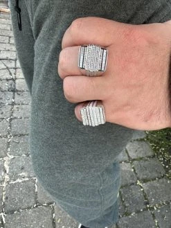 MOISSANITE Baguette Ring REAL 925 Silver Iced Hip Hop Pinky Pass Diamond Tester 33 MOISSANITE Baguette Ring REAL 925 Silver Iced Hip Hop Pinky Pass Diamond Tester -Harlem Bling Shop moissanite baguette ring real 925 silver iced hip hop pinky pass diamond tester 29496.1676571753