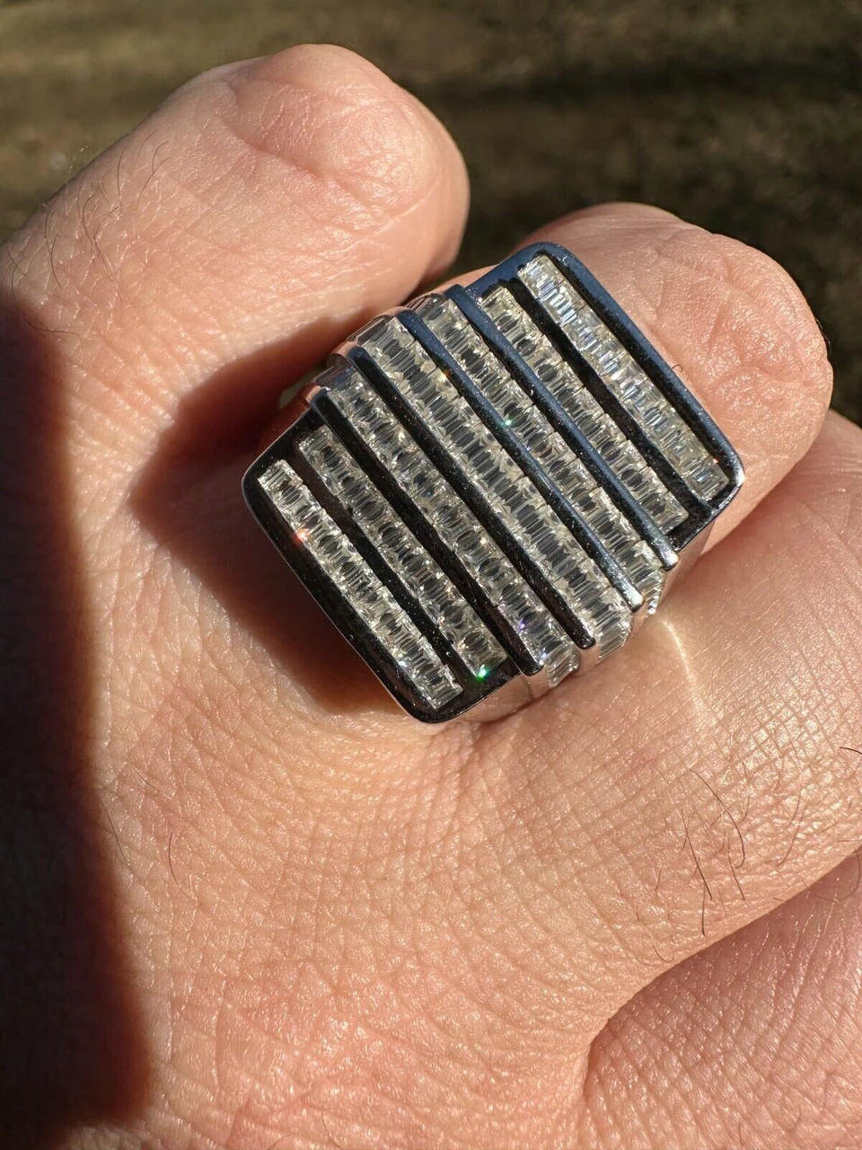 MOISSANITE Baguette Ring REAL 925 Silver Iced Hip Hop Pinky Pass Diamond Tester 19 MOISSANITE Baguette Ring REAL 925 Silver Iced Hip Hop Pinky Pass Diamond Tester - Image 17