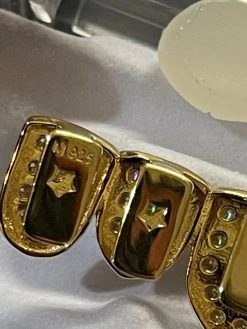 MOISSANITE GRILLZ Pass Diamond Test Teeth Top & Bottom Hip Hop 14k Gold Vermeil 22 MOISSANITE GRILLZ Pass Diamond Test Teeth Top & Bottom Hip Hop 14k Gold Vermeil -Harlem Bling Shop moissanite grillz pass diamond test teeth top and bottom hip hop 14k gold vermeil 80268.1664377761