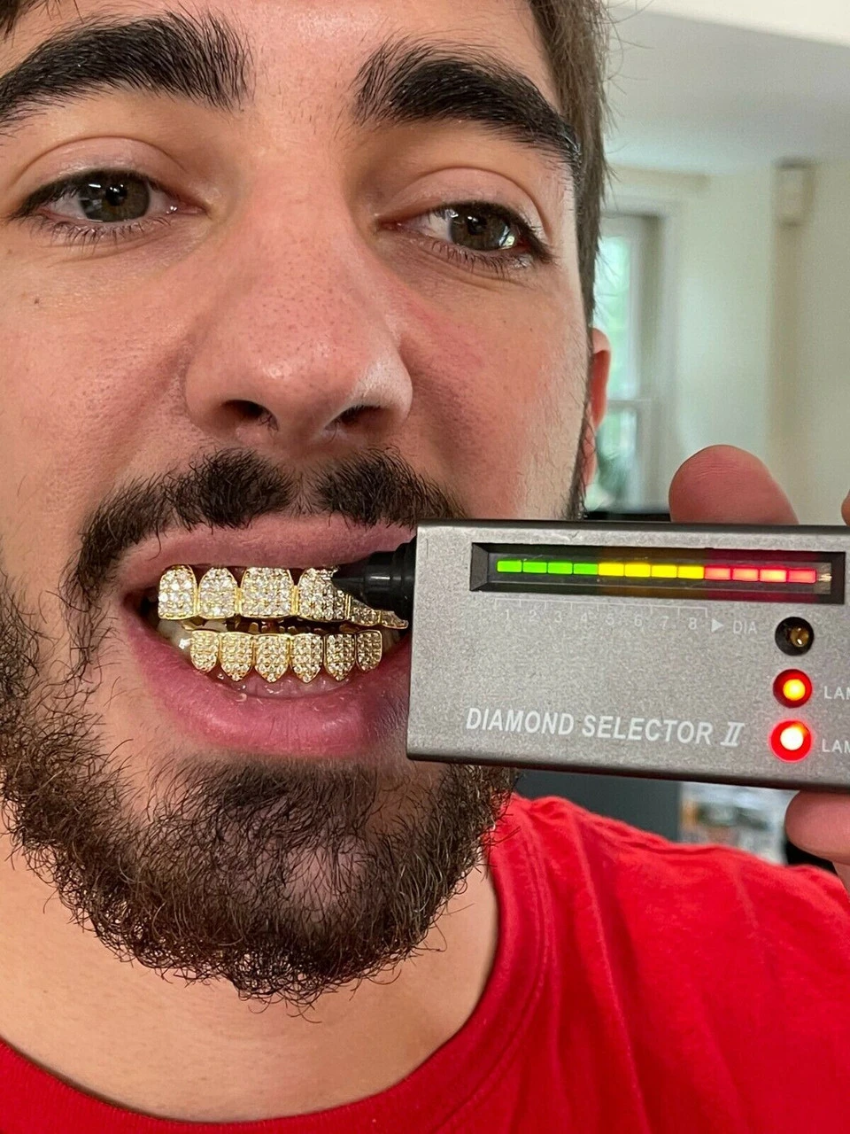 MOISSANITE GRILLZ Pass Diamond Test Teeth Top & Bottom Hip Hop 14k Gold Vermeil 14 MOISSANITE GRILLZ Pass Diamond Test Teeth Top & Bottom Hip Hop 14k Gold Vermeil - Image 12