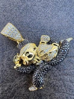 MOISSANITE Iced Real 925 Silver / Gold Monopoly Man Money Bag Necklace Pendant 23 MOISSANITE Iced Real 925 Silver / Gold Monopoly Man Money Bag Necklace Pendant -Harlem Bling Shop moissanite iced real 925 silver gold monopoly man money bag necklace pendant 04525.1675360614