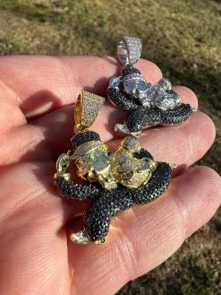 MOISSANITE Iced Real 925 Silver / Gold Monopoly Man Money Bag Necklace Pendant 20 MOISSANITE Iced Real 925 Silver / Gold Monopoly Man Money Bag Necklace Pendant -Harlem Bling Shop moissanite iced real 925 silver gold monopoly man money bag necklace pendant 84466.1675360582
